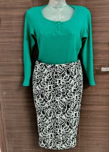 Combo Offer - Bodysuit Top And Skirt