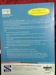 Saraswati Health &amp; Physical Education XII