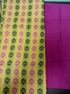 Yellow and Pink Suit Material
