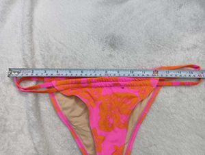 Pink &amp; Orange Floral Bikini Bottom