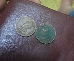 Antique Indian Coins - Set of Two