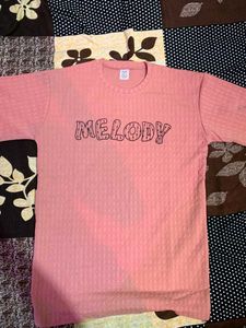 Pink Colour T Shirt L Size Good