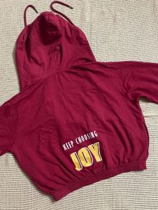 Red Zip Up Pullover