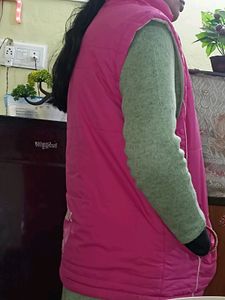 Pink Colour Half Jacket