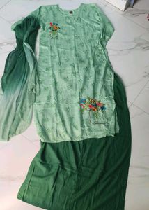 New Kurti Pallazo Set With Dupatta
