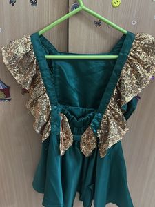 Emerald Green Sequin Dress