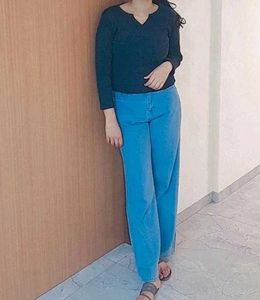 Casual Black Long Sleeve Top