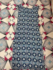 Blue Patterned Kurti