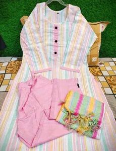 Striped Kurta Set