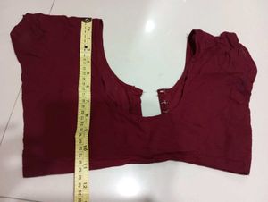 1* Maroon Or Dark Red (Burgundy) Blouse