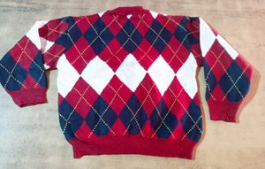 Argyle Pattern Sweater