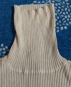Cream Turtleneck Sweater