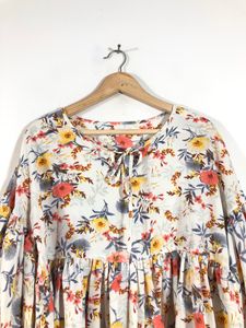 White Printed Top