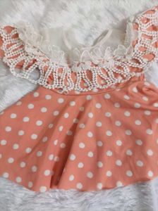 Adorable Off Shoulder Peach Dress