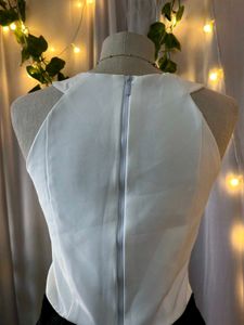 White Halter Top