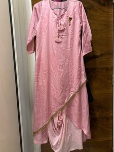 Designer Gown Wid Down Pleated