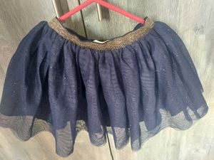 Navy Blue H&amp;M Tulle Skirt