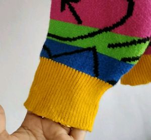 Retro Printed Sweater