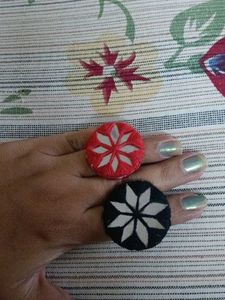 Red And Black Ring Combo 💍💍