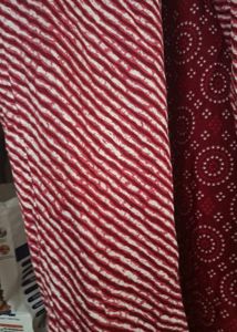 Red Printed Kurta Set