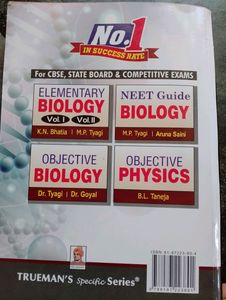 Trueman&#39;s Elementary Biology Vol. II for Class12