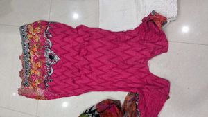 Pink Printed Salwar Suit