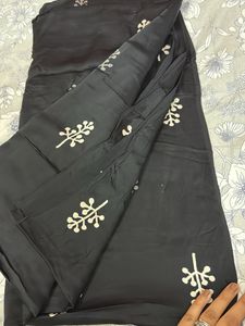 Satin Block Print Fabric