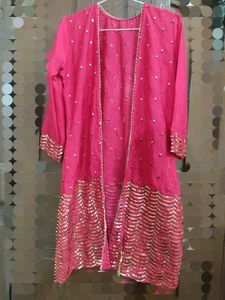 Beautiful Yellow Dress 👗Crop Top Sharara &amp; Shrug