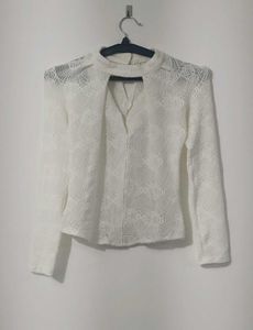 Ivory lace Elegance blouse