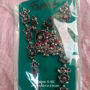 Vintage Style Silver Jewelry Set