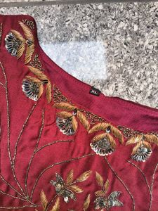 Elegant Maroon Blouse