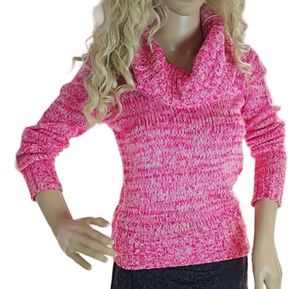 L.e.i. Rose Pink High Neck Top