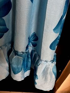Blue Floral Summer Dress