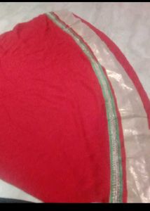 red anarkali dress