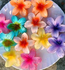 ⭕️Set Of 6!! Trendy Hibiscus Claw Clips