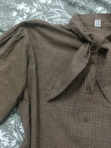 Brown Korean Style Formal Shirt