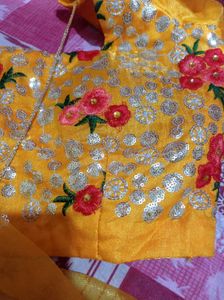 Embroidered Yellow Blouse