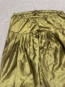 Metallic Olive Green Salwar Pants
