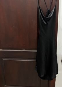 Black Satin Dress