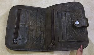Pure Leather Wallet For Men/Women