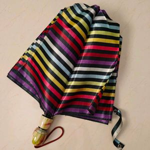 Rainbow Striped Umbrella