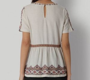 Embroidered Boho Top