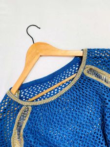 Pinterest Crochet Blue Pullover D