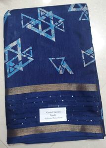 Elegant Blue Nandini Saree