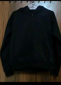 Double line Black Hoodie