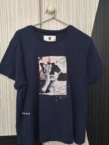 Iconic Women’s Navy Blue Graphic T-Shirt