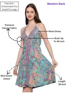 Colorful Paisley Print Dress