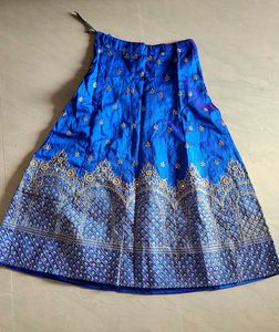 Royal Blue Embroidered Lehenga.
