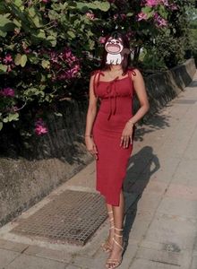 Maroon Red Pinteresty Dress Fairycore