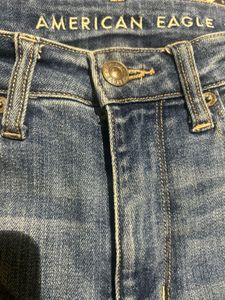American Eagle High-Waisted Straight-Leg Jeans